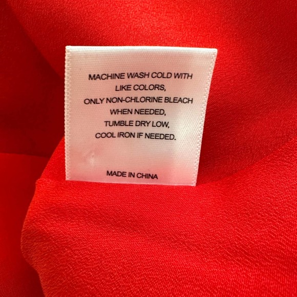 A Loves A Red Long Sleeve Poinsettia A-line Dress. Size 2. EUC. - Picture 10 of 10